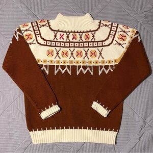 Vintage JCPenney Womens Fair Isle Sweater (M)